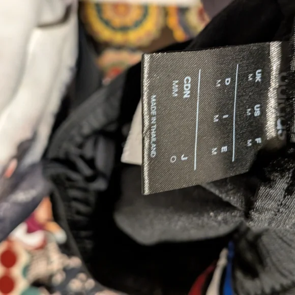 Adidas Black Pants with Red and Blue Accents